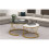 (Grey) Modern Marble Coffee Table Set of 2 15