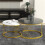 (Grey) Modern Marble Coffee Table Set of 2 13