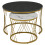 (Grey) Modern Marble Coffee Table Set of 2 6