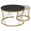 (Grey) Modern Marble Coffee Table Set of 2 7