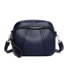(Blue-20x15.5x11cm) Fashion Soft Leather Crossbody Bags for Women 2026 Casual Female Multi Pocket Messenger Bags Retro Handbags Ladies Shoulder Bags