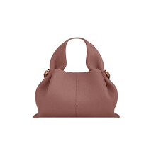(Light Pink, Large) Fashion Women Dumpling Bags Luxury Leather Versatile Solid Color Female Shopping Crossbody Bag 2025 New Design