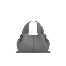 (Gray, Small) Fashion Women Dumpling Bags Luxury Leather Versatile Solid Color Female Shopping Crossbody Bag 2025 New Design