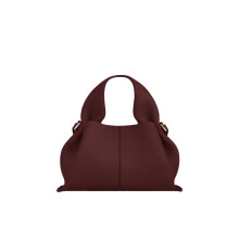 (Big Red, Large) Fashion Women Dumpling Bags Luxury Leather Versatile Solid Color Female Shopping Crossbody Bag 2025 New Design