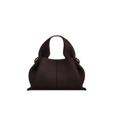 (Dark Brown, Small) Fashion Women Dumpling Bags Luxury Leather Versatile Solid Color Female Shopping Crossbody Bag 2025 New Design