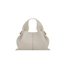 (Beige, Small) Fashion Women Dumpling Bags Luxury Leather Versatile Solid Color Female Shopping Crossbody Bag 2025 New Design
