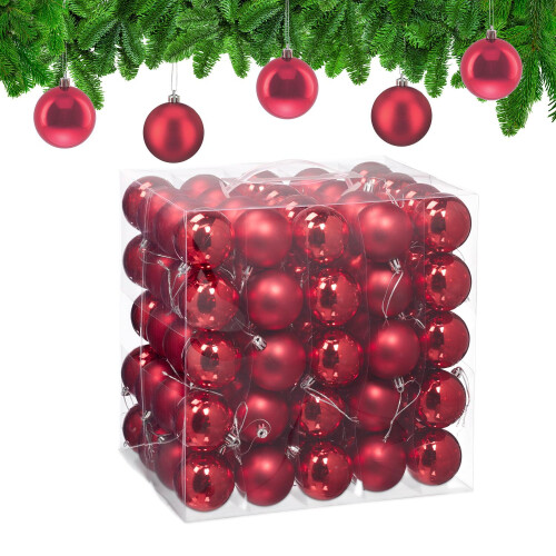Ensemble de 100 boules de Noël brillantes 1