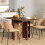 Homcom HOMCOM 80-140 cm Folding Dining Table for 4-6 Drop Leaf Table Rustic Brown 2