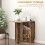 Homcom HOMCOM 80-140 cm Folding Dining Table for 4-6 Drop Leaf Table Rustic Brown 5