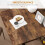 Homcom HOMCOM 80-140 cm Folding Dining Table for 4-6 Drop Leaf Table Rustic Brown 7