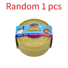 (Random 1 pcs) Dumpling squishy with steamer basket rainbow-colored xiaolongbao stress relief toy surprise blind box adult student venting gift