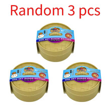(Random 3 pcs) Dumpling squishy with steamer basket rainbow-colored xiaolongbao stress relief toy surprise blind box adult student venting gift