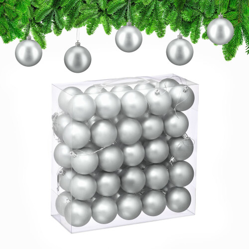 Set matte kerstballen, 50 stuks 1