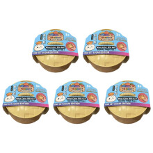 (5pcs) Sugar Edition Rainbow Dumpling Squishy Fidget Toy – Colorful Bead-Filled Squeeze Stress Relief Sensory Toy with Bamboo Steamer C