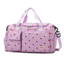 (Purple) Corduroy Travel Tote Bag Large Capacity Carry On Travel Bag With Shoe Compartment Sports Fitness Bags For Women Duffle Bags