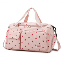 (Pink) Corduroy Travel Tote Bag Large Capacity Carry On Travel Bag With Shoe Compartment Sports Fitness Bags For Women Duffle Bags