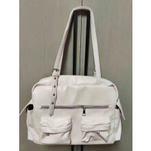 (white XL) Correct version, Song Yuqi, Kim Chae-won, Choi Kang-kyu, same brand as Korean starsMotorcycle Bags Women's Crossbody Ba