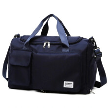 (DEEP BLUE) UNIXINU Carry On Travel Bag Large Capacity Weekender Overnight Duffle Bags with Shoe Compartment Sports Fitness Bags for Women