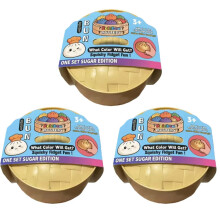 (3pcs) Sugar Edition Rainbow Dumpling Squishy Fidget Toy – Colorful Bead-Filled Squeeze Stress Relief Sensory Toy with Bamboo Steamer C