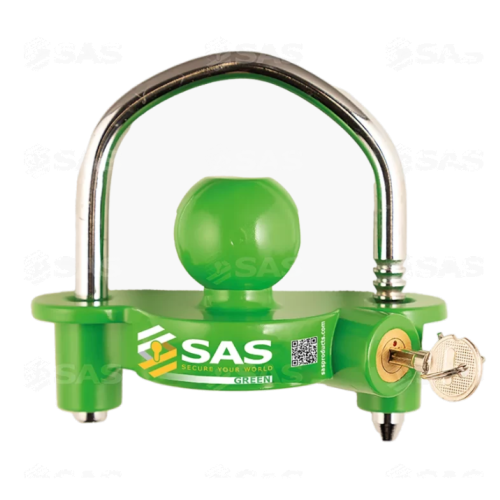 SAS GREEN VITAL Universal Trailer Hitch Lock | 50mm Coupling Security