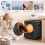 Homcom HOMCOM Portable 4kg Front Load Laundry Dryer with 2 Power Modes, Black 6