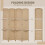 Homcom (Yellow) HOMCOM Freestanding Privacy Screen, 160 x 170cm 4