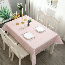 (Pink,40x60 Tablecloth Only)Peva wasserdichte Tischdecke einfach kariert ölfest Tischdecke Home Dining Dekor