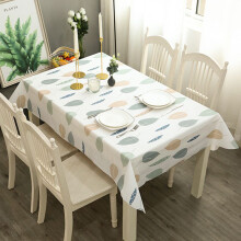 (Leaf,137x180 Tablecloth Only)Peva wasserdichte Tischdecke einfach kariert ölfest Tischdecke Home Dining Dekor