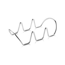 (3 Holder)Stainless Steel Material Ushaped Taco Holder Table Food Rack Tool Convenient