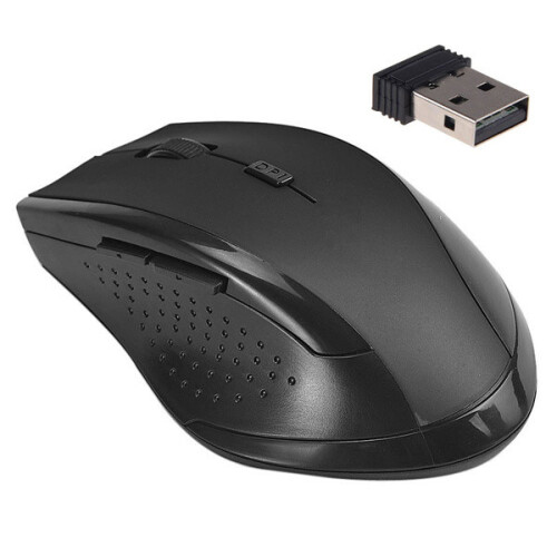 (Black)Wireless Bluetooth Mouse For Laptop Computer Rechargeable Durable Tools Plastic 1