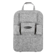 (Light Gray)Auto Car Seat Back Organizer Holder Bag Stuff Multi Pocket Backseat Hanging Bags