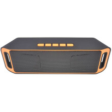 (Orange)Bluetooth Speaker Fashion Simple Classic Home Outdoor Portable Wireless Car