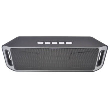 (Grey)Bluetooth Speaker Fashion Simple Classic Home Outdoor Portable Wireless Car