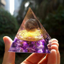 (4)Orgonita Chakra Energía Pirámide Aura Adivinación Yoga Meditación Artesanal Adornos