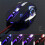 (Black Silver)Wired Optical Gaming Mouse Adjustable Resolution Usb Interface 6