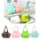 (Blue)Kitchen Sink Soap Sponge Holder Organizer Adjustable Snap Hanging Basket Drain 6