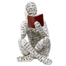 Home Decor Pulp Reading Women Thinker Statue Aesthetic Sculpture Room Decor Modern Abstract Decoration Shelf Table A