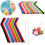 (Brush)Reusable Silicone Drinking Bent Straws Solid Color Round Shape Brushes Cleaning 7
