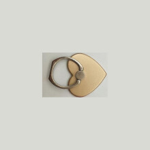 (Gold)Anti Drop Ring Fashionable Heart Shape Mobile Phone Stand Cell Holder Phone