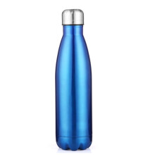 (Blue)500ml Stainless Steel Vacuum Water Bottle Flask Leak Proof Gifts Outdoor Sports