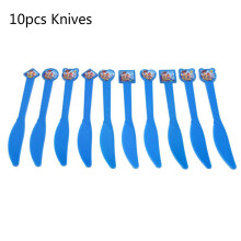 (10pcs-Knives)Toy Story tema Buzz Woody Bo Peep suprimentos para festa de aniversário pratos copos banner