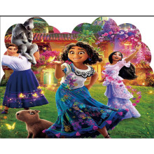 (10 Cards)Suprimentos para festa de aniversário Encanto pano de fundo banner balões toppers cupcake