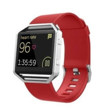 (Small,Red)Sell Silicone Bracelet Wrist Band Strap Replace For Fitbit Blaze Smart Hot Watch