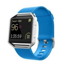(Large,Sky Blue)Sell Silicone Bracelet Wrist Band Strap Replace For Fitbit Blaze Smart Hot Watch