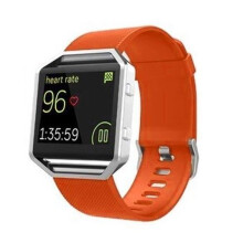 (Small,Orange)Sell Silicone Bracelet Wrist Band Strap Replace For Fitbit Blaze Smart Hot Watch