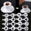 Coffee Latte Art Stencil Templates 16 Patterns Set Plastic Tools Gift Beginner 6