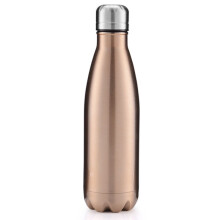 (Gold)500ml Stainless Steel Vacuum Water Bottle Flask Leak Proof Gifts Outdoor Sports