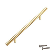 (Gold,12*450*288mm)Puxadores de barra em T banheiro cozinha armário gaveta armário maçaneta porta furo 64320mm