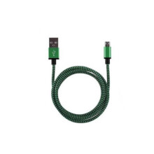 (Green,3m)Android Micro Usb Charging Cable With Durable Nylon Braided Material For Charging Fast