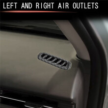 Car Front Air Vent Dashboard A/C Outlet Frame Cover Trim for 2024+ Carbon Fiber Pattern
